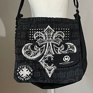 Y2K Metro Park Affliction Messenger Bag